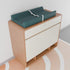Montesy Baby Diaper Changing Pad Soft PU Leather Diaper Changer Mat with Fixing Belt Water Proofing Liner for Dresser