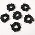 Scrunchies Black Satin Silk Hair Ties, Soft Ponytail Holders for Thick Curl Hair Accessories