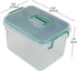 Qskely 1-Pack Clear Storage Box Container, Family First Aid Box Medicine Box Organizer