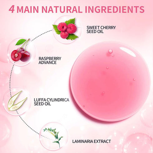 Hydrating Lip Glow Oil, Moisturizing Transparent Lip Oil, Plumping Non-sticky Tinted Lip Balm for Lip Care (CHERRY) 0.2