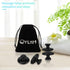 QYLHH 4 Set SPA5.5x3.5cm Pcs Mushroom Hot Massage Stones Natural Bian Warm Rocks Kit for Facial