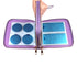 Nail Art Stamping Plates Double Zipper Cases, 192 Slots Nail Stencil Case, Purple Color Collection.