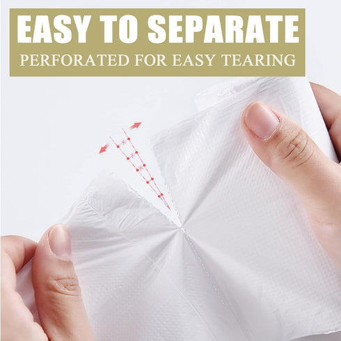 Small Trash Bags 4 Gallon, 100 Count, White Garbage Bags for Office Bedroom Bathroom Trash Can