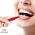 100pcs Braces Brush Disposable Interdental Brush Toothpick Dental Hygiene Flosser (Blue+Red)