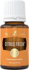 Young Living Citrus Fresh Essential Oil, 15ml Bottle, Energizing Aromatherapy, Uplifting Citrus Blend