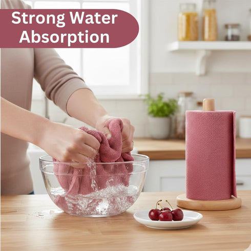S Store 85 200 ASA Stores Microfiber Cleaning Cloth Roll Sheets, GSM Reusable Paper Towels Roll, Absorbent Microfiber