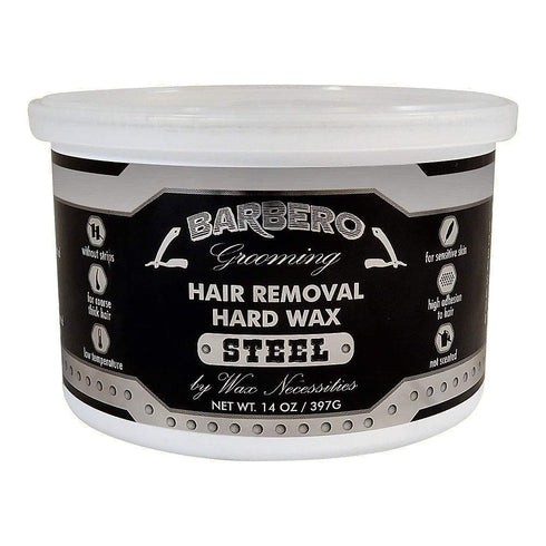 Wax Necessities Barbero Grooming Depilatory Hard Wax for Men, 14 Ounces.