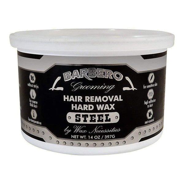 Wax Necessities Barbero Grooming Depilatory Hard Wax for Men, 14 Ounces.