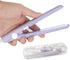 Mini Hair Straightener 2 in 1 Straight and Curly Hair Flat Iron Ceramic Tourmaline Plate 100-240V 20W US Plug (Purple)