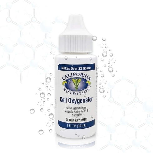 Cell Oxygenator Oxygen Boost - 1fl oz (30ml) Liquid Oxygen Dietary Supplement with Zinc, Trace Minerals & Amino Acids