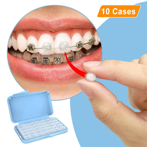 BVN Braces Wax Dental Wax: 10 Boxes Orthodontic Wax Strips for Braces Wearers