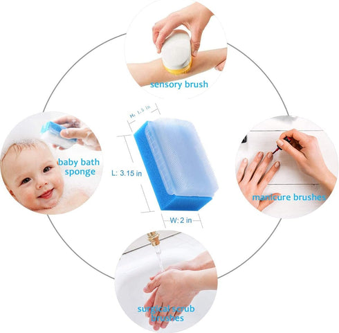 Wellgler's OT Sensory Brush, Autism Sensory Brush for Therapy, Surgical Scrub Brush, 12 Pack