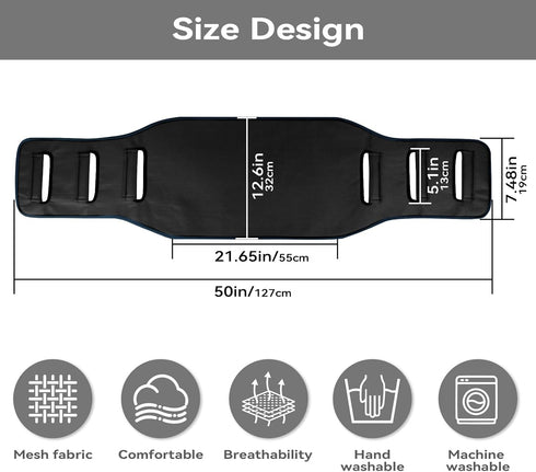 Transfer Sling,Padded Assist Gait Belt for Seniors, Heavy Duty Patient - Lifting Aids Mobility Standing and Lifting Aid
