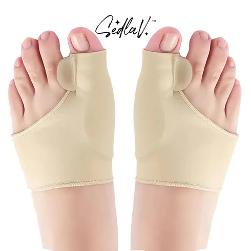2 Pcs Nylon Bunion Corrector & Toe Straightener for Pain Relief - Enhanced Foot Guard with Cushion Support, Protective Gel Pad, Reduces Friction & Walking Pressure - Suitable All Seasons
