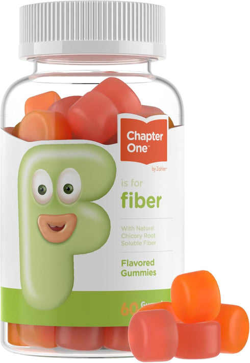 Zahler Fiber Gummies for Adults & Kids, 60 Count, Certified Kosher, Chewable Fiber Supplements