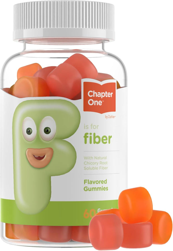 Zahler Fiber Gummies for Adults & Kids, 60 Count, Certified Kosher, Chewable Fiber Supplements