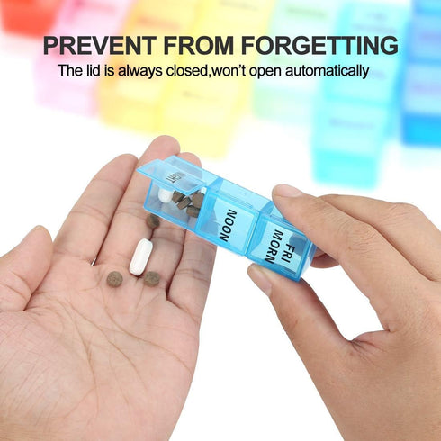 Wopanxye 3 7-Day Weekly Pill Organizer, Times a Day, Pill Box, Portable Travel Prescription Pill Case Dispenser