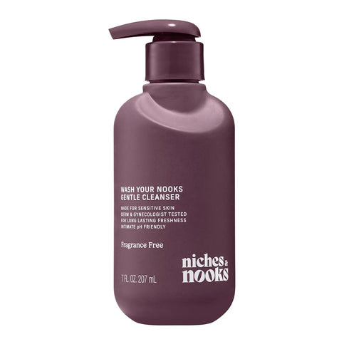 Niches & Nooks Gentle Nooks Cleanser Fragrance-Free Unscented Feminine Wash, pH Balanced Intimate Cleanser for