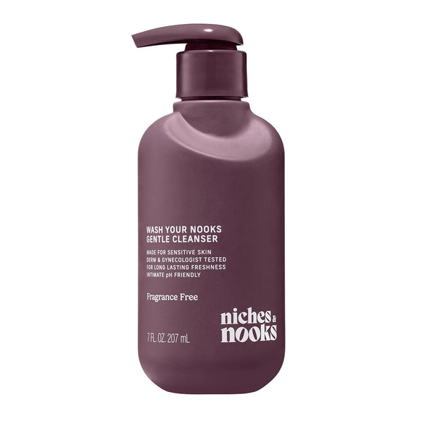 Niches & Nooks Gentle Nooks Cleanser Fragrance-Free Unscented Feminine Wash, pH Balanced Intimate Cleanser for