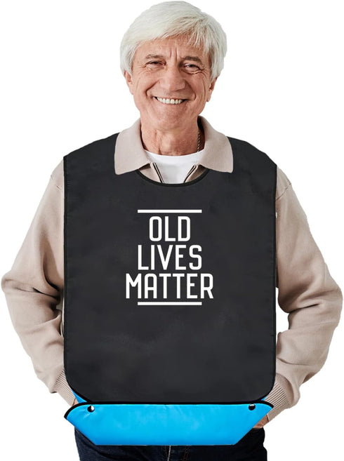 Adult Bibs for Men Washable -Funny Adult Bibs for Eating with Crumb