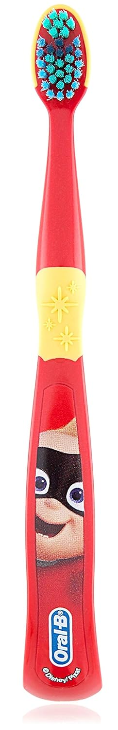 Hippie Hype Kids Manual Toothbrush, Extra Soft Bristles, for Children 3+, Pack of 6 (Characters Vary)