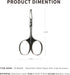 Safety Nose Hair Cuticle Scissors, Beauty Grooming Scissors for Nose Hair Trimming, Rounded Blade with Ergonomic Handle