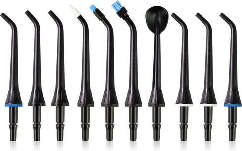 MySmile 10 Pcs Replacement Jet Tips, Water Dental Flosser Nozzle Set, Compatible with MySmile Cordless Select