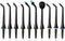 MySmile 10 Pcs Replacement Jet Tips, Water Dental Flosser Nozzle Set, Compatible with MySmile Cordless Select