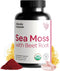 Organic Irish Sea Moss Capsules with Beet Root - Premium Quality Sea Moss Supplement for Heart Health, Immune System,
