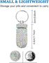 Portable Pill Case, Waterproof Pill Holder with Keychain, Bling Pill Box for Outdoor Travel