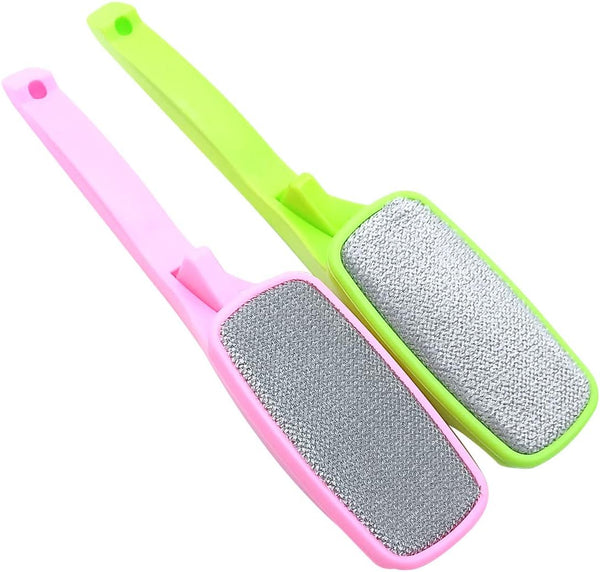 Magic Lint Brush 2Pcs - Fabric and Clothes Cleaner, Pet Hair & Dust Remover with Pop-up Multi-Directional Swivel Head