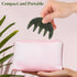 Healeved Green Jade Scalp Massage, Natural Gua Sha Comb for Head Relaxation, Wide Tooth Jade Comb for Blood