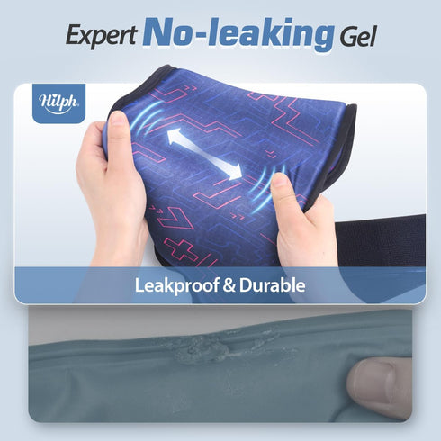Hilph Ankle Heel Ice Pack Wrap, Reusable Foot Gel Ice Pack for Swelling & Achilles Tendonitis, Hot Cold Compression