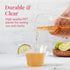 Prestee 50-Pack Clear Plastic Party Cups, 9 oz for Cold Beverages, Durable Disposable PET Cups
