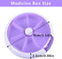 INVODA Weekly Pill Organizer - 7 Day 3 Times Medicine Dispenser with Push Button Rotate Pill Planner