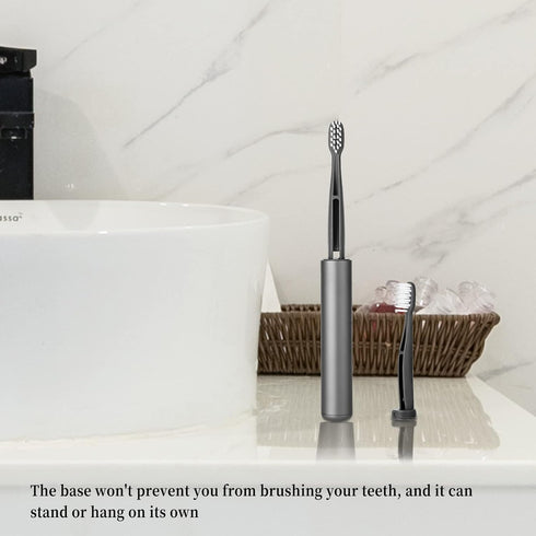 Travel Rinser Toothbrush with Water Jet and Storage - 2-in-1 Compact and Hygienic Design