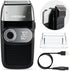 PRITECH 2 in 1 Electric Shaver for Men, Foil and Bald Shavers with Rechargeable 3 Adjustable Speeds (Black Silver)