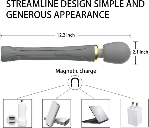 Personal Massager - Travel - Quiet - Handheld Cordless Massager Relax Body Muscles - Perfect Back Legs Hand Pains
