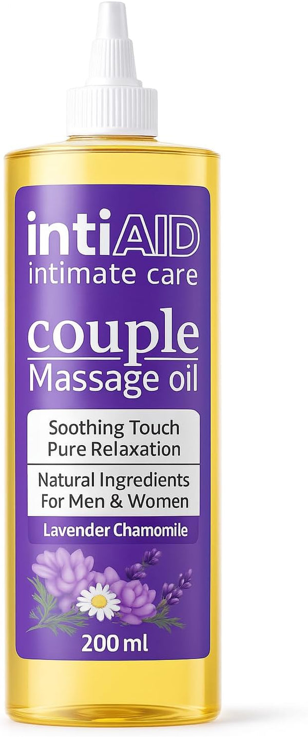 IntiAid Couple Massage Oil for Date Night & Massage Therapy | Sensual Massage