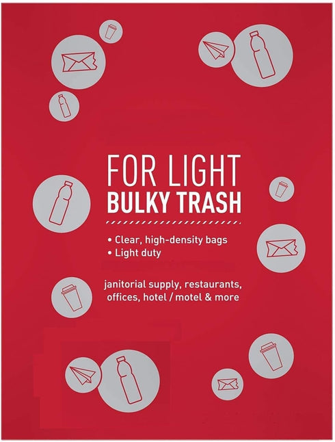 4 Gallon Trash Bags, 150 Small Mini Garbage Bags, 17" x 18" Clear Waste Basket Liners, Bulk Plastic Bathroom