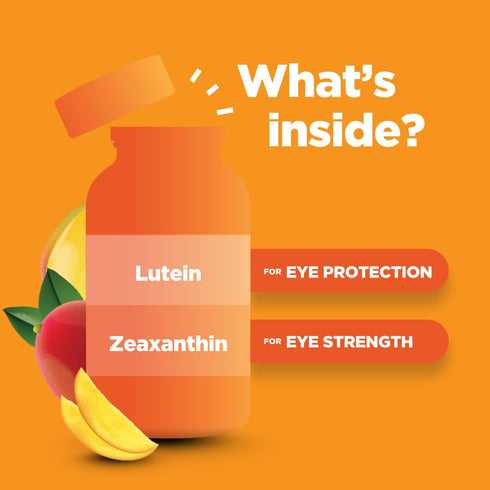 Lutein & Zeaxanthin Eye Vitamins for Kids, Vegan Gummy Vitamins for Eye Care, Lutein Gummies for Vision Clarity