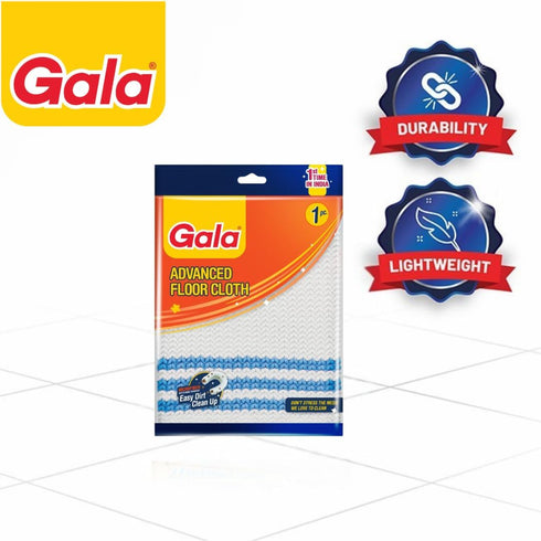 Pack 2 (163054) Gala Microfiber Advance Floor Cleaning Cloth(Pocha) for Mopping - White