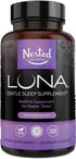 Luna Sleep Aid, Non-Habit Forming Natural Sleep Aid with Valerian Root, Melatonin, 60 Vegan Capsules