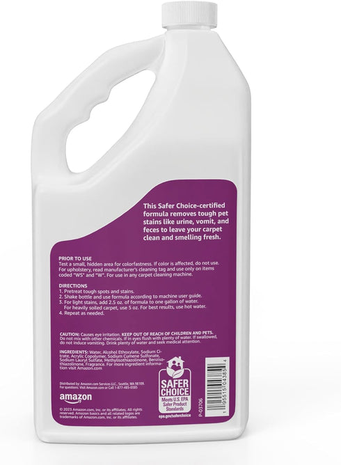 Amazon Basics - Pet Stain & Odor Carpet Cleaner, Fresh Scent, 64 fl oz