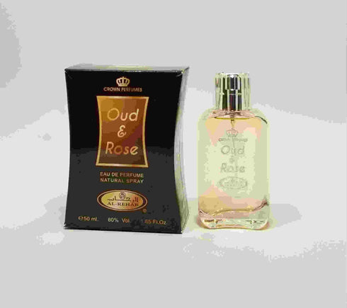 Oud & Rose - Al-Rehab Eau De Perfume Natural Spray, 50 ml / 1.65 fl. oz