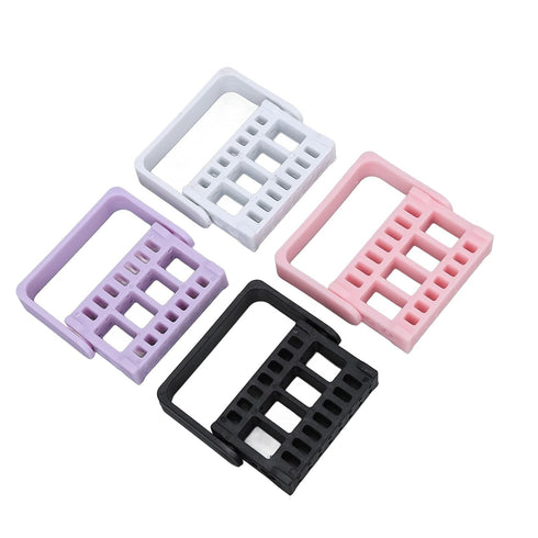 Nail Drill Bit Case, 4Pcs Nail Drill Bit Holders, Dustproof Organizer Box for Nail Drill Tips
