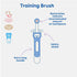 MAM Training Toothbrush for Babies, 1 Baby's Brush with Safety Shield, Interactive App, for Girls 5+ Months, Pink