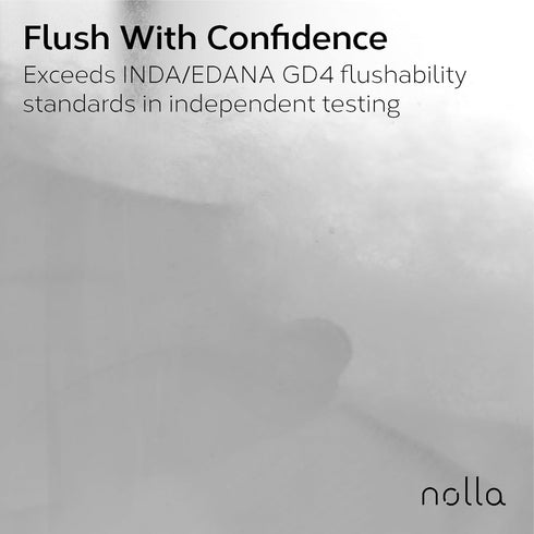 Packs, 100% 120 Count (10 Packs 12) Nolla Flushable Wipes Travel Plant-Based, Plastic-Free and Biodegradable