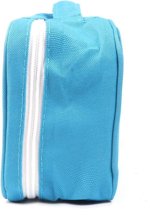 First Aid Bag, Empty Medical Storage Kit, Red Trauma Bag for Emergency First Aid Kits - Blue Handle