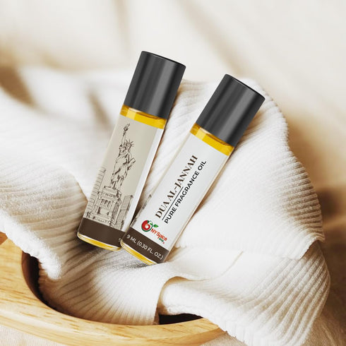 Pack 5 NY Spice Shop Dua Al- Jannah Musk Fragrance of Musk Aroma Profile Artisan Aroma Blend & Travel Friendly Perfume